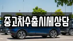 중고차수출시세상담