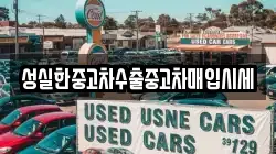 성실한중고차수출중고차매입시세