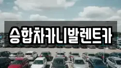 승합차카니발렌트카