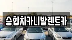 승합차카니발렌트카