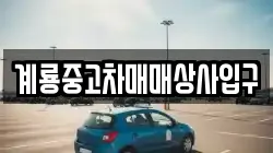 계룡중고차매매상사입구