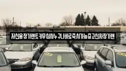 저신용장기렌트카무심사누구나바로즉시가능중고신차장기렌