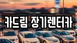 카드림 장기렌터카