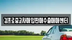 김프로중고차매입판매수출매매센터