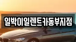 일박이일렌트카동부지점