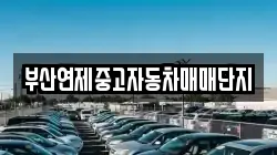 부산연제중고자동차매매단지