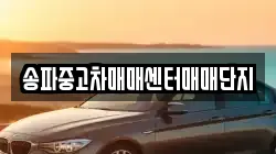 송파중고차매매센터매매단지