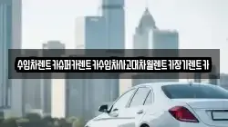 수입차렌트카슈퍼카렌트카수입차사고대차월렌트카장기렌트카