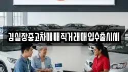 김실장중고차매매직거래매입수출시세