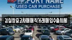 김실장중고차매매직거래매입수출시세