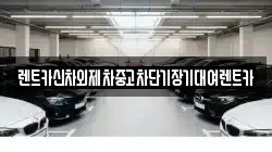 렌트카신차외제차중고차단기장기대여렌트카
