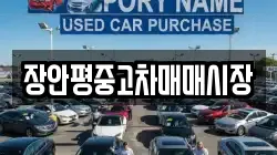 장안평중고차매매시장