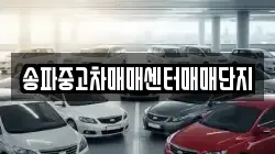 송파중고차매매센터매매단지