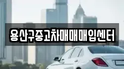 용산구중고차매매매입센터