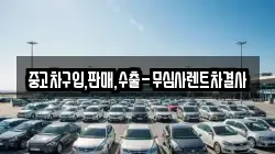 중고차구입,판매,수출-무심사렌트차결사