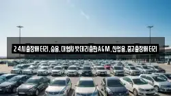 24시출장배터리,승용,대형차밧데리총판AGM,산업용,중고출장배터리