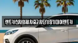 렌트카신차외제차중고차단기장기대여렌트카
