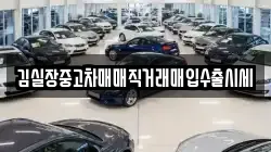 김실장중고차매매직거래매입수출시세