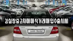 김실장중고차매매직거래매입수출시세