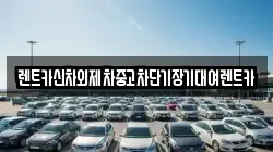 렌트카신차외제차중고차단기장기대여렌트카