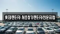 롯데렌터카 서초장기렌터카전문지점