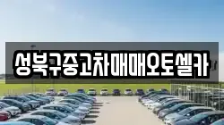 성북구중고차매매오토셀카