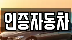 인증자동차