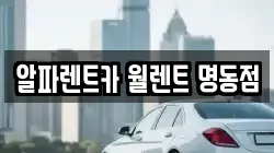 알파렌트카 월렌트 명동점
