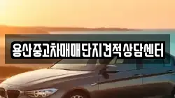 용산중고차매매단지견적상담센터