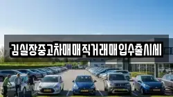 김실장중고차매매직거래매입수출시세