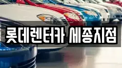 롯데렌터카 세종지점