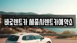 바로렌트카 세종시렌트카예약소