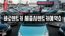 바로렌트카 세종시렌트카예약소