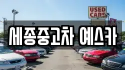 세종중고차 예스카