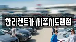 한라렌트카 세종시도램점