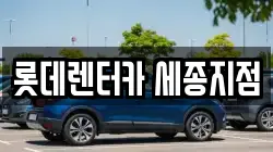 세종 나성동 렌트카,단기렌트카,장기렌트카,중고차,중고차매매,중고차매입