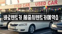 바로렌트카 세종시렌트카예약소
