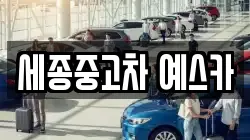 세종중고차 예스카