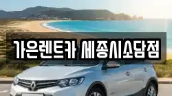 가은렌트카 세종시소담점