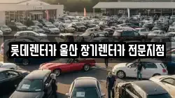 롯데렌터카 울산 장기렌터카 전문지점