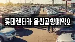 롯데렌터카 울산공항예약소