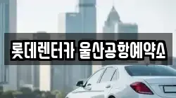 롯데렌터카 울산공항예약소