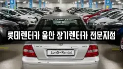롯데렌터카 울산 장기렌터카 전문지점