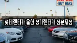 롯데렌터카 울산 장기렌터카 전문지점