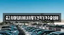중고차매입시세내차팔기견적가격수출업체