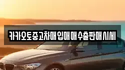 카카오토중고차매입매매수출판매시세