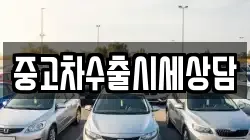 중고차수출시세상담