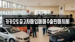 카카오토중고차매입매매수출판매시세