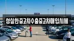 성실한중고차수출중고차매입시세