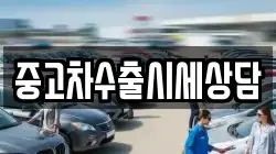 중고차수출시세상담